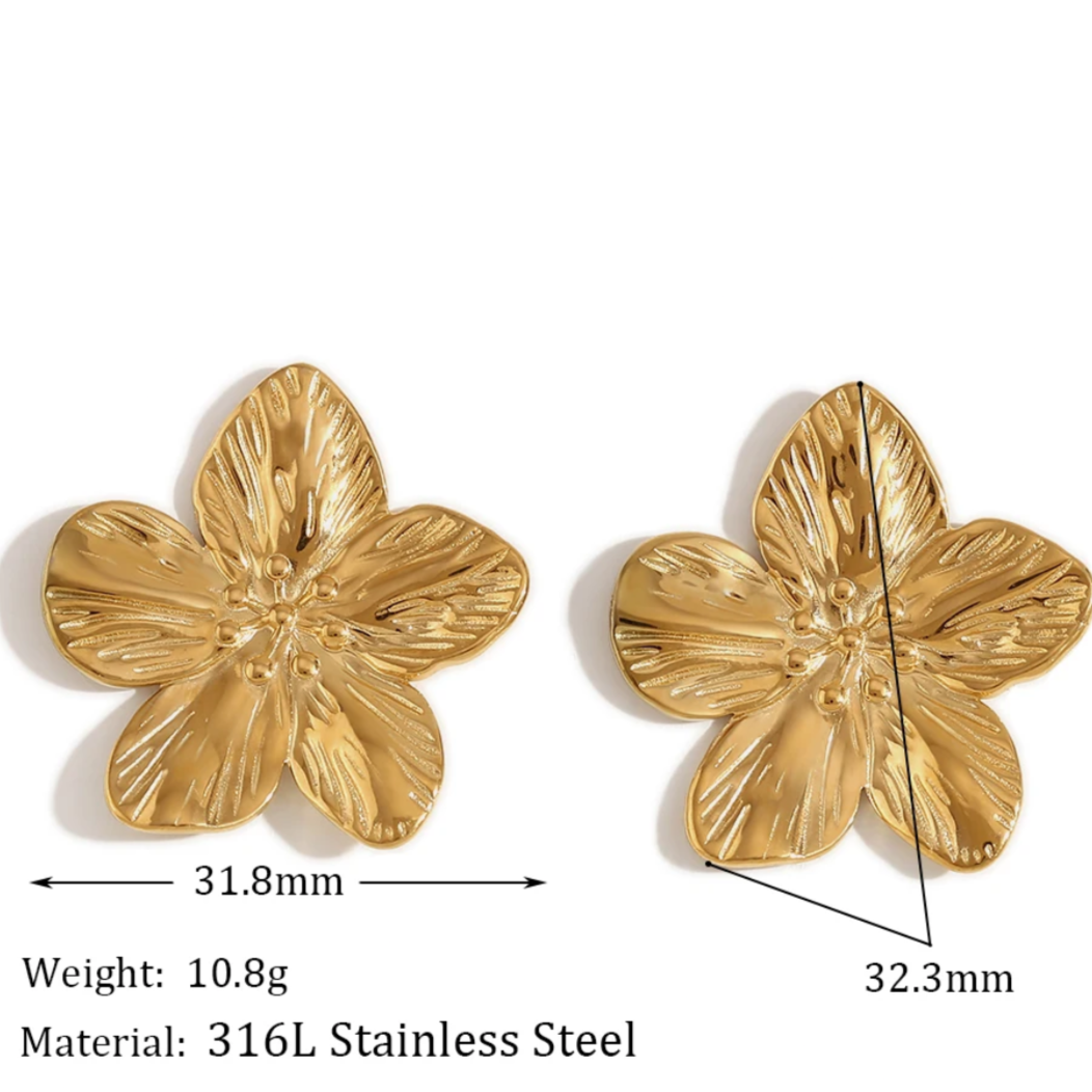 Flower Statement Studs