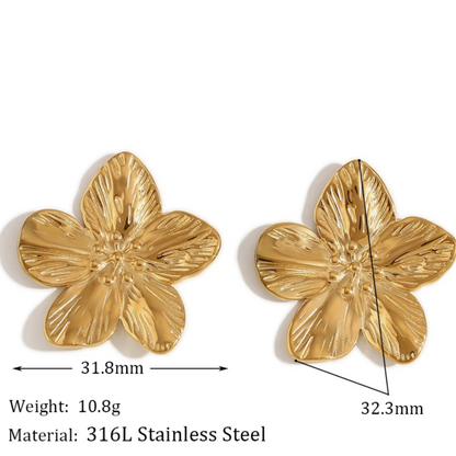 Flower Statement Studs