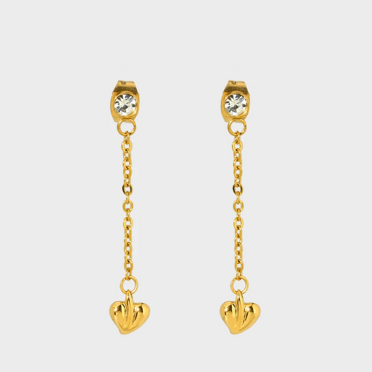 Heart Chain Earrings