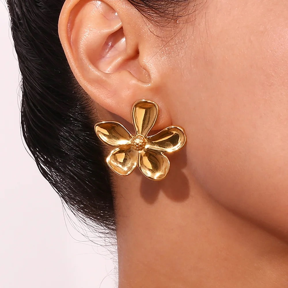 Flower Statement Studs