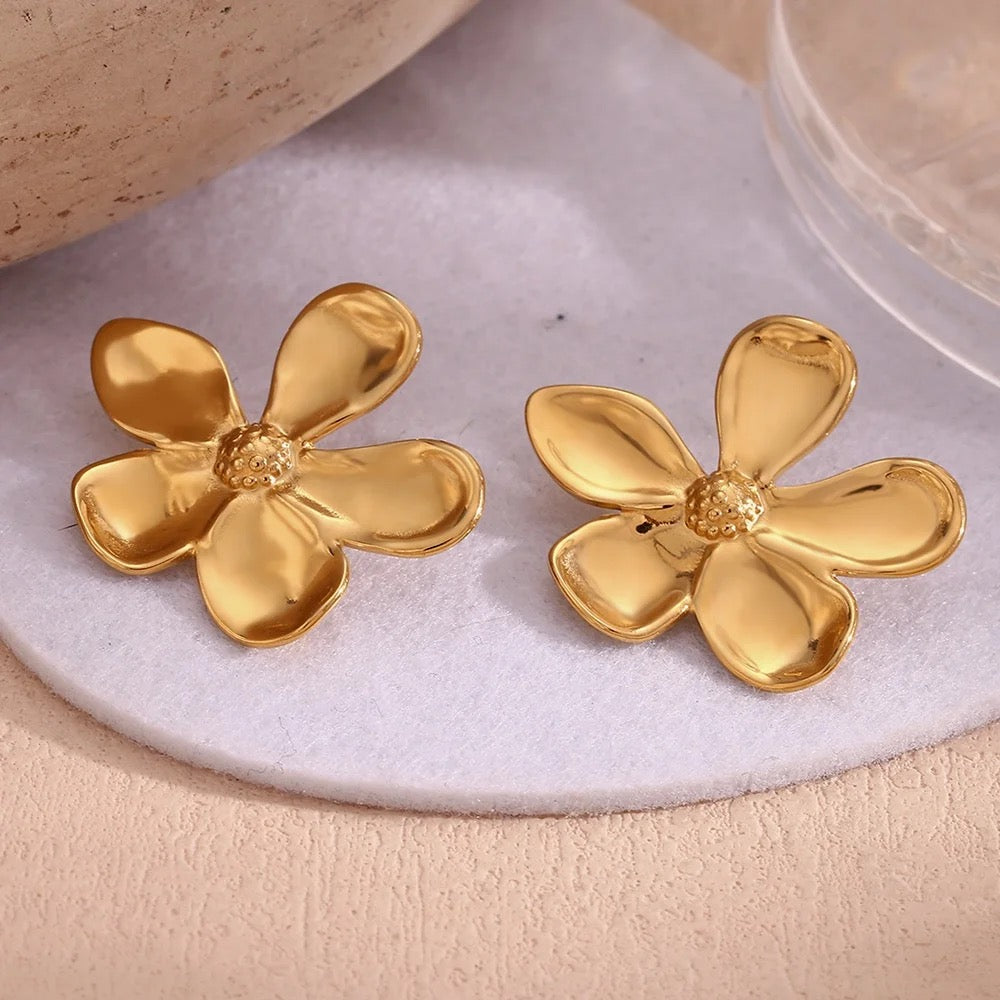 Flower Statement Studs